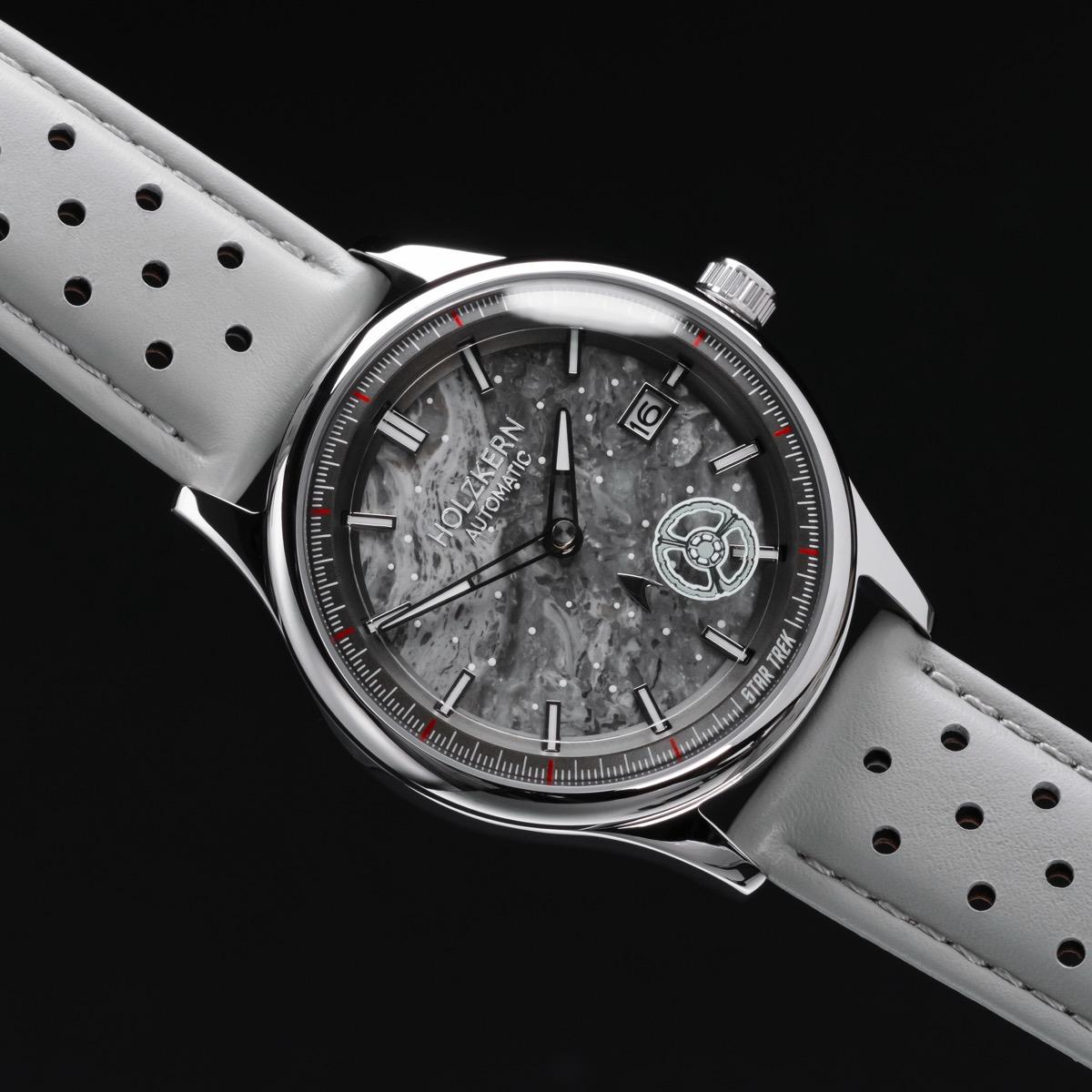 HOLZKERN | Star Trek DS9 Herren Armbanduhr (Marmor / Hellgrau)